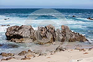 Rocky Coast in Monterey Bay, California