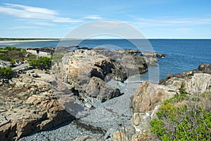 Rocky Coast in Ogunquit, ME, USA