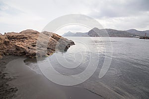 Rocky coast of Portman Cartagena Murcia Spain