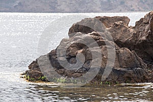 Rocky coast of Portman Cartagena Murcia Spain