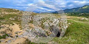 Rocky Coast, PrÃ­a Cliffs, Karst Formation, Llames de PrÃ­a, Spain photo