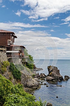 Rocky coast in Sozopol, Bulgaria