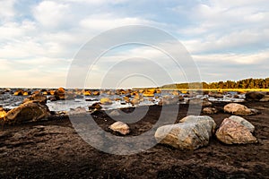 Rocky coast at Tahkuna, Hiiumaa, Estonia.