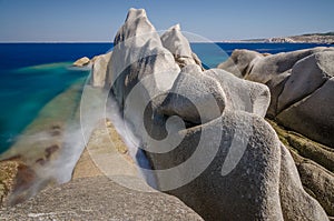 Rocky coast, Testa cape, Sardinia