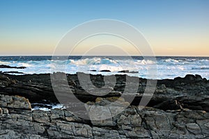 Rocky coast of Tsitsikamma national park, South Africa