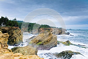 Rocky Coastal Cliffs