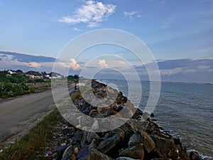 A Rocky Coastal Environment as an Abrasion Resistant Barrier