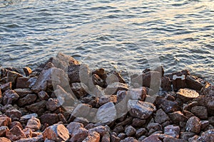 Rocky Coastline with Boulders in Thailand