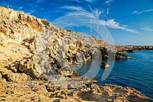 Rocky coastline at Cape Greco