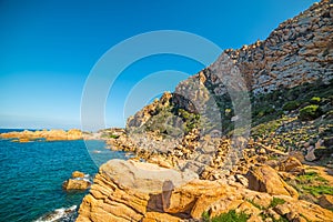 Rocky coastline in Costa Paradiso