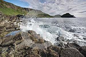 Rocky coastline The Giants Causeway