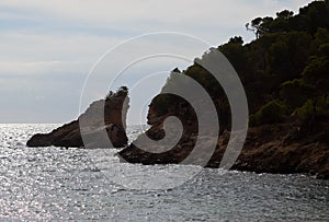 Rocky coastline of Mallorca Island, Spain
