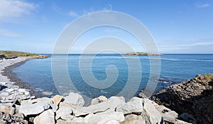 Rocky coastline at Moelfre, Anglesey