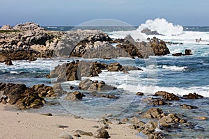 Rocky Coastline in Monterey Bay, California