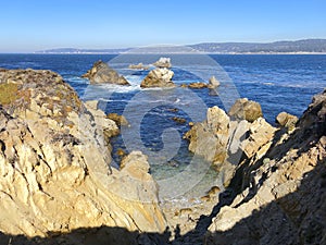 Rocky coastline Point Lobos California