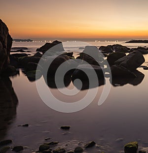 Rocky Coastline Sunrise Vietnam