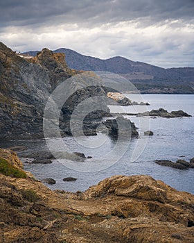 Rocky Coastline at Twilight, Costa Brava, Catalonia