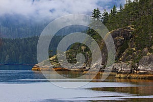 Rocky coastline on Vancouver Island
