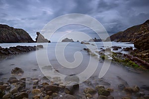 The rocky coasts of northern Spain