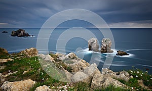 The rocky coasts of northern Spain