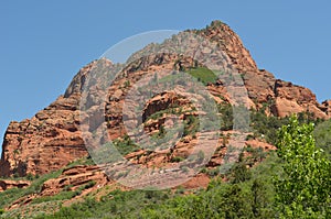 Rocky crag in Zion National Park