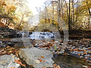 Rocky creek bed at Great Gully nature preserve NYS