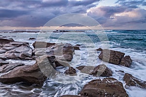 Rocky Daybreak Seascape