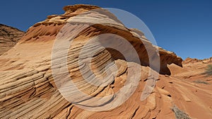Rocky deserts in the state of Arizona, generative AI. photo