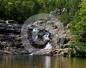 Rocky Falls park in Missouri