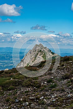 Rocky Giewont hill in Tatra mountains in Poland