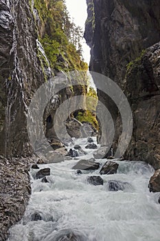 Rocky gorge partnachklamm, germany