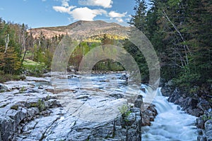 Rocky Gorge waterfall on Kancamagus Highway