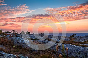 Rocky granite outcroppings appear at the top of High Point