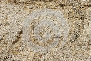 Closeup of granite hillside, background
