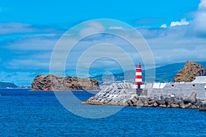 Rocky islands between Pico and Faial islands of the Azores, Port