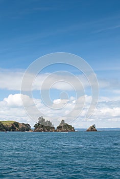 Rocky islets in Hauraki Gulf photo