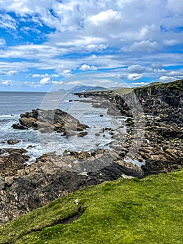 Rocky, jagged coast of Achill Island