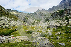 Rocky landscape at Corte della Sassina, Ticino, Switzerland