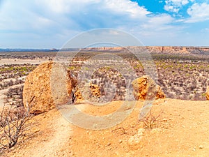 Rocky landscape of Damaraland in Namibia