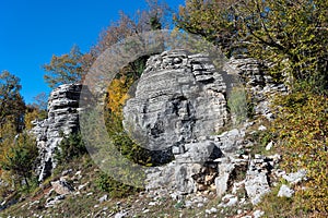 Rocky landscape in Greece