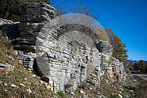 Rocky landscape in Greece