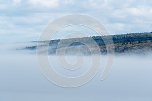 Rocky landscape on the ocean