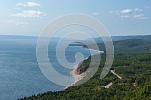 Rocky landscape on the ocean