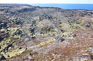 Rocky landscape of the Snaefellsnes Peninsula in Iceland