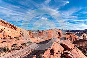 Rocky Landscape of the Valley of Fire - Nevada State Park