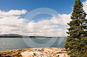 Rocky Maine coastline