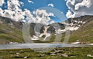 Rocky Mountain Alpine Glacier lake