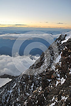 Rocky mountain and awasome sky