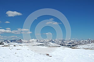 Roccioso montagna presto arrivo declino stagione 