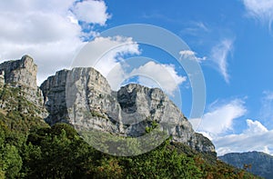 Rocky mountain landscape in Pindos, Greece